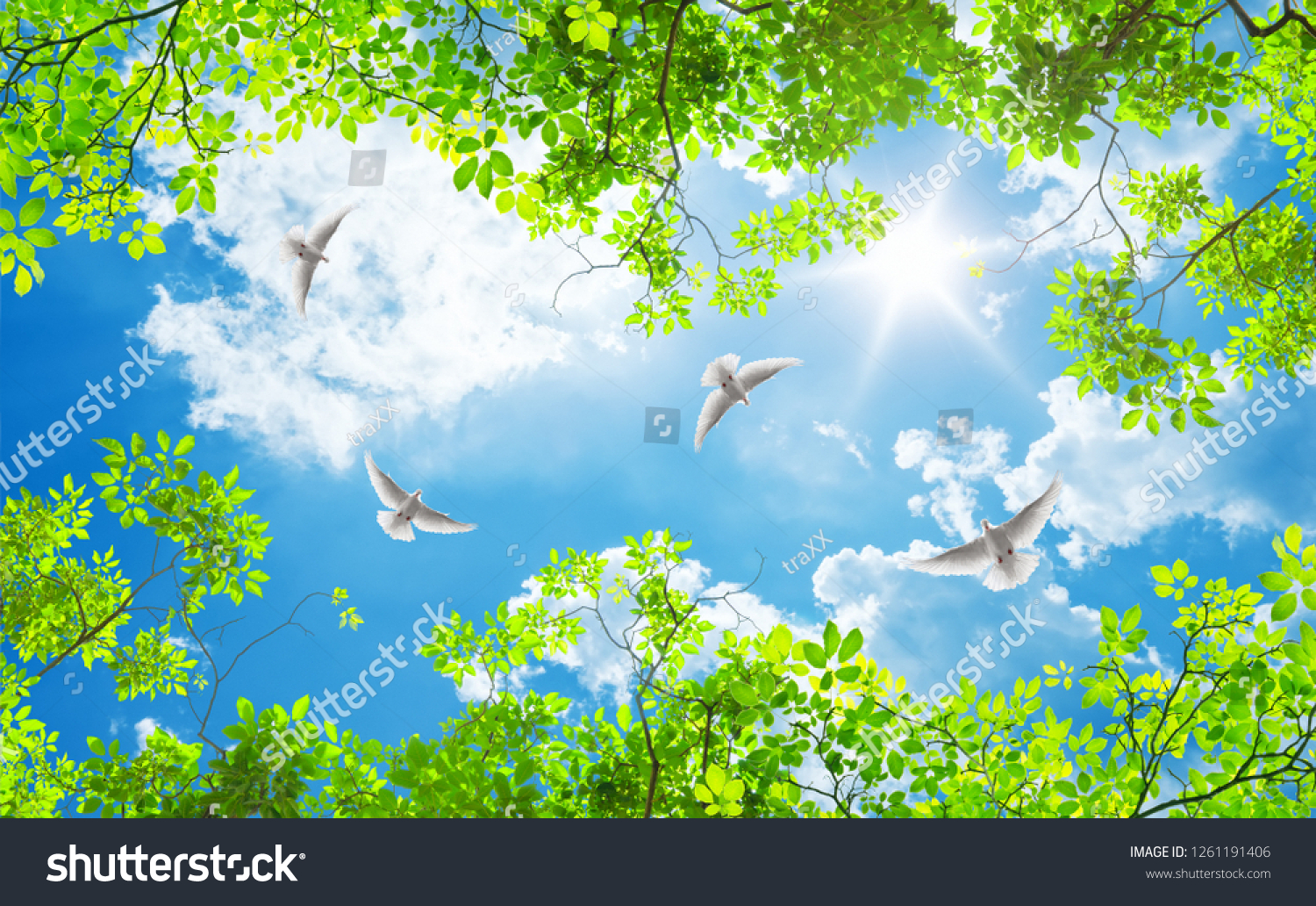 Dán trần hình hoa lá MDT-254